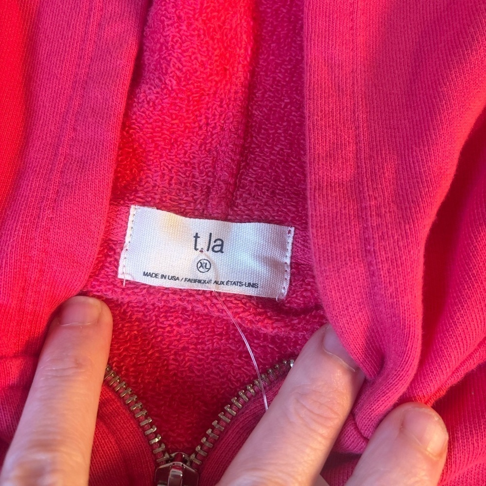 Red Zip-Up Hoodie - Picture 4 of 5